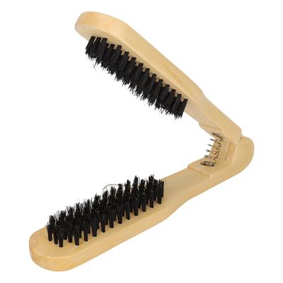 Clamp Hair Brush Straightener High Temperature Resistant Double Sided Wood Hair Straightener Hair