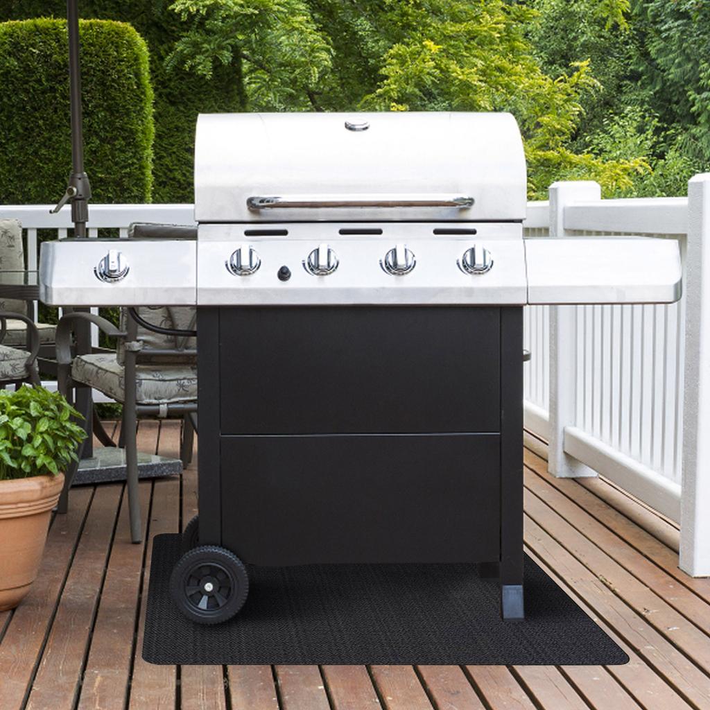 Large Outdoor Grill Mat, Flame Retardant Grill Mat, Fireplace Mat, Fire Mat, Oil And Waterproof Grill