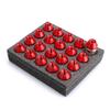 HEX 19mm 20pcs Aftermarket Car Anti-theft 6061 Aluminum Alloy Wheel Lock Nuts Length 35MM Length M12*1.5 Lug Nuts Red Black Blue