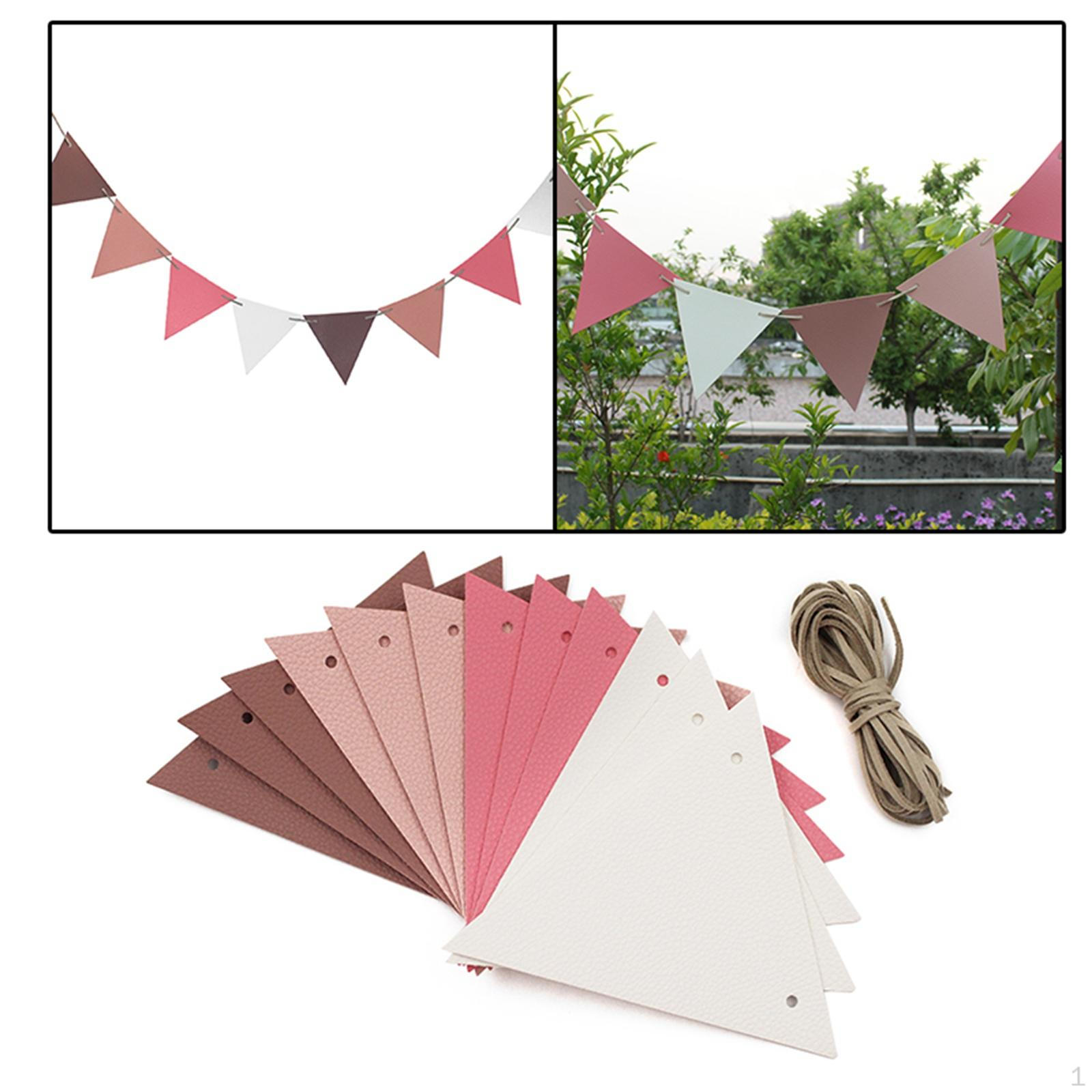 

Pennant Hanging for Birthday Holiday Wedding Anniversary Party Supplies Decorations рожевий