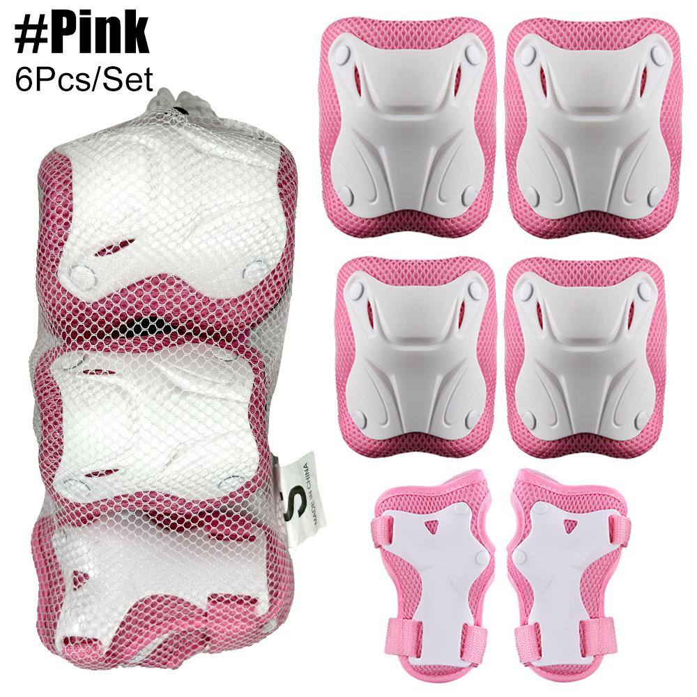 Kids Knee Elbow Wrist Guards 3 In 1 Protective Gear For Skateboarding Cycling BMX Scooter Skating Rollerblading