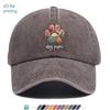 Pc Puppy MomS Paw Print Pattern Design Printed Baseball Cap Cartoon Pattern Printed Trucker Hat Comfortable Breathable Fashion