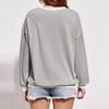 Women's  Sweatshirt Casual Long Sleeve O Neck Loose Pullover Tunic Top