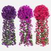 Flower Rattan Long Vine Roses Silk Material Faux Hanging Violets  Fall Decoration