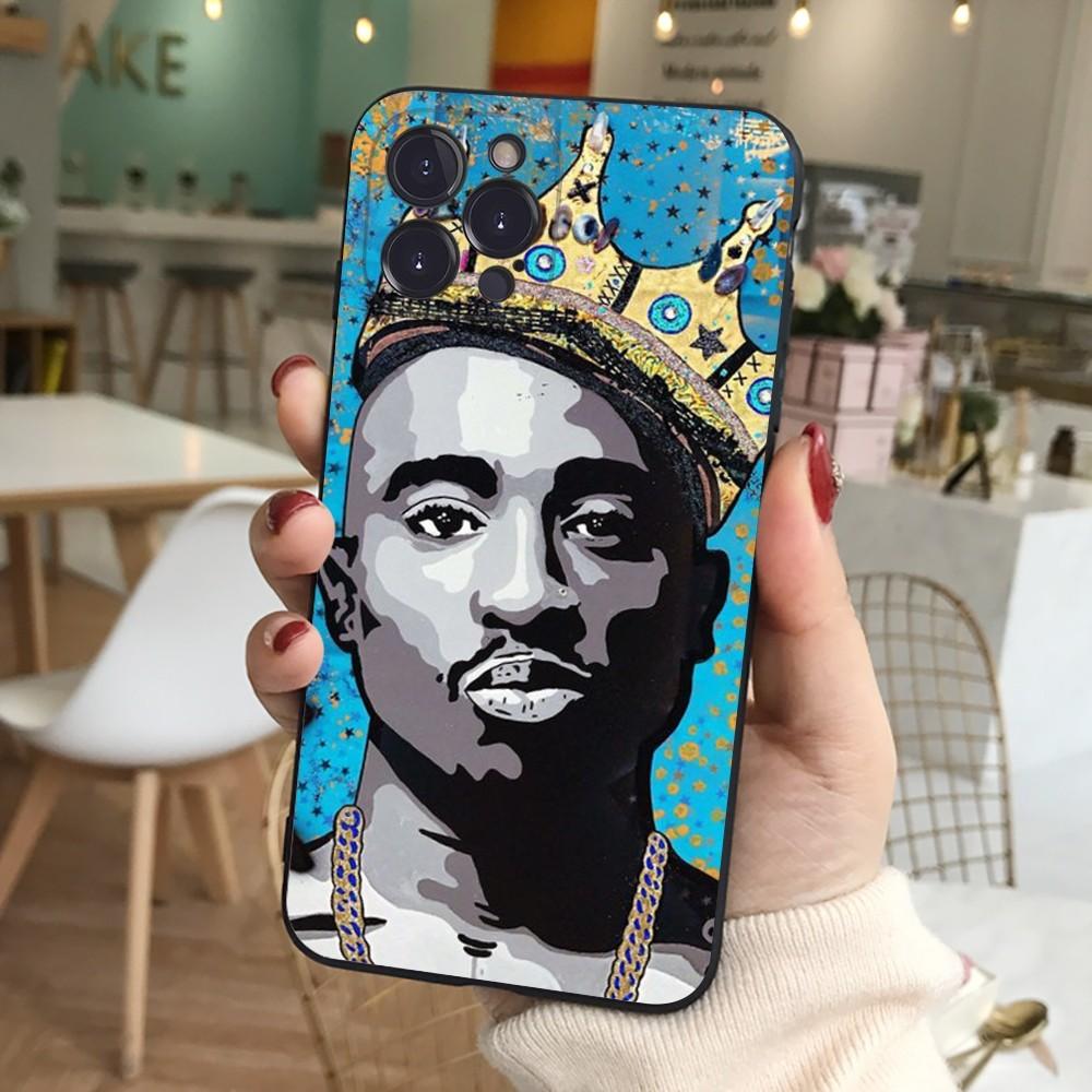 2pac Singer Phone Case For iPhone 15 14 11 12 13 Mini Pro XS Max Cover 6 7 8 Plus X XR SE 2020 Funda Shell