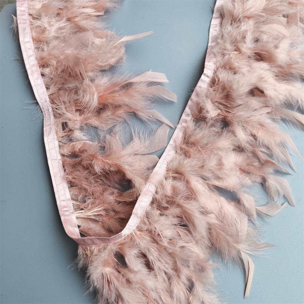 Turkey Feather Trim for Stage Costumes and DIY Decorations