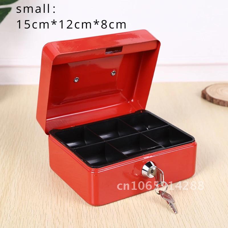 Bank Money Box Storage Gadgets for Home Insurance Metal Store Box, Money Security, Box Money Convenience