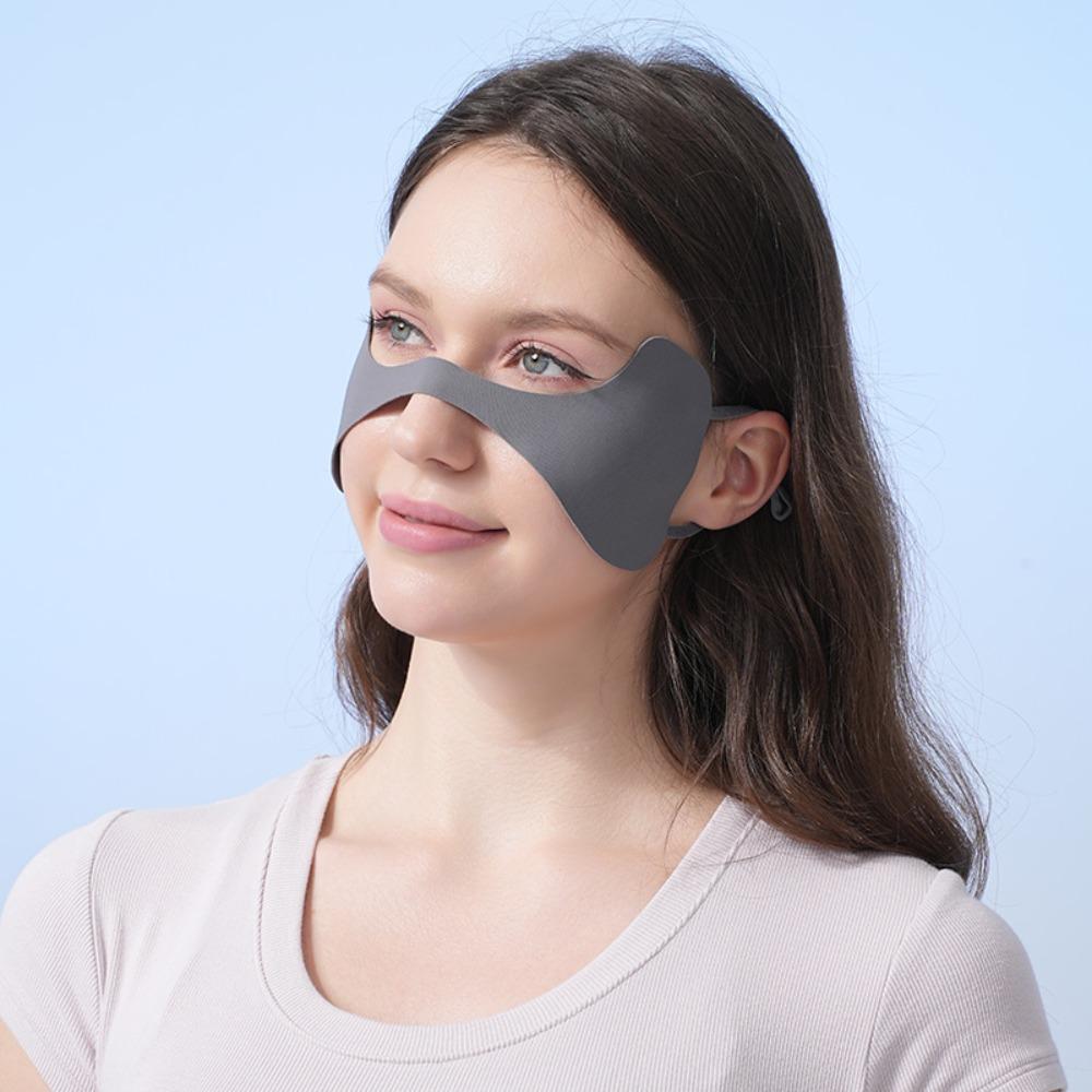 

Нейлоновая маска от солнца из ледяного шелка, тонкая маска для лица Джини, эластичная летняя маска для лица, для пеших прогулок