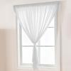 Adhesive Curtain No Punching Installation Balcony White Self-Adhesive Gauze Bedroom Bay Window Semi-Blackout Curtain