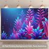2D Magical Underwater Backdrop Glowing Seaweed Bubble Photography Banner