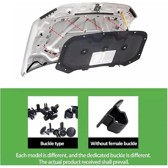 Motorhauben-Motorisolierung, Kompatibel für Kia Sportage 3 SL 2011~2016 2012 2013 Schallschutz Wärme Baumwollfutter Kofferraumabdeckung Pad Matte Zubehör