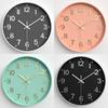 Living Room Wall Clock Modern Simple Home Clock Bedroom Silent Wall Clock Round Quartz Clock 12 Inches 30CM