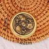 Brass Double-Sided Spinning Good Fortune Fingertip Decompression Toy