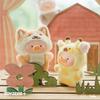 TOYZERO+ Lulu Piggy Blind Box Figures - 6-Piece Puppet Show Series Plush Keychain Blind Box Finger Puppet Toys, Cute Plush Mystery Box Collectibles,