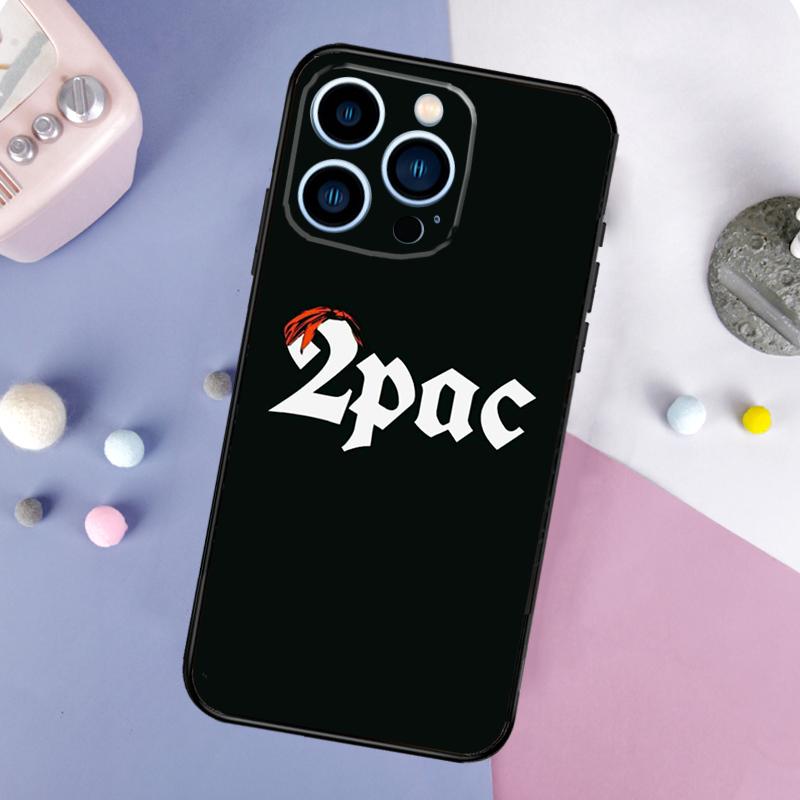 2Pac Tupac Shakur Case For iPhone 16 15 13 12 11 14 Pro Max Mini X XR XS Max Plus Bumper Back Cover