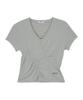 Aejeuon Soft Shirring Tee / Gray
