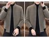 2025 Men's Gold Sable Velvet Thickened Chenille Lapel Jacket for Middle-Aged & Young Casual Wear