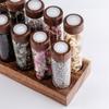 Premium Coffee Dispenser With Borosilicate Glass Container And Natural Wooden Display Stand Coffee Dispenser
