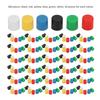 180 Pcs Tactile Push Button Switch ABS Plastic 6 Colors Push Button Cover Replacement for Breadboard