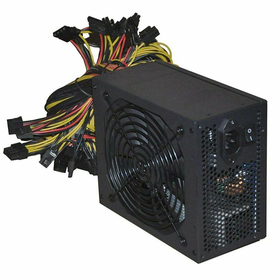 95% Efficiency 2400W ATX 12V for ETH Bitcoin Miner Ethereum Mining Power Supply PC 8 Graphics Cards