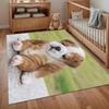 Cute Bulldog Puppy Bedroom Area Rugs Decorative Carpet & Rug Anti-slip Carpets for Living Room Decoration Alfombra Gift Home Mat