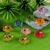 5pcs/10pcs Mini Frogs Glow At Dark Fairy Garden Pots Miniatures Decoration Luminous Frog Vivarium DIY Accessories