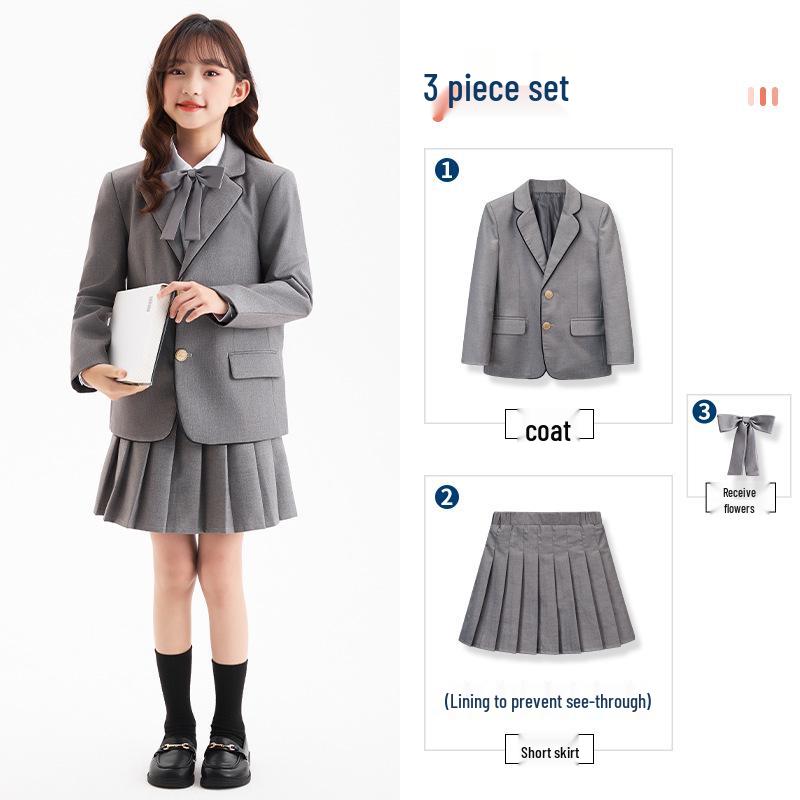 Sommer Schuluniform Set im britischen Stil für Schüler - Beinhaltet Optionen für Chor und Abschluss