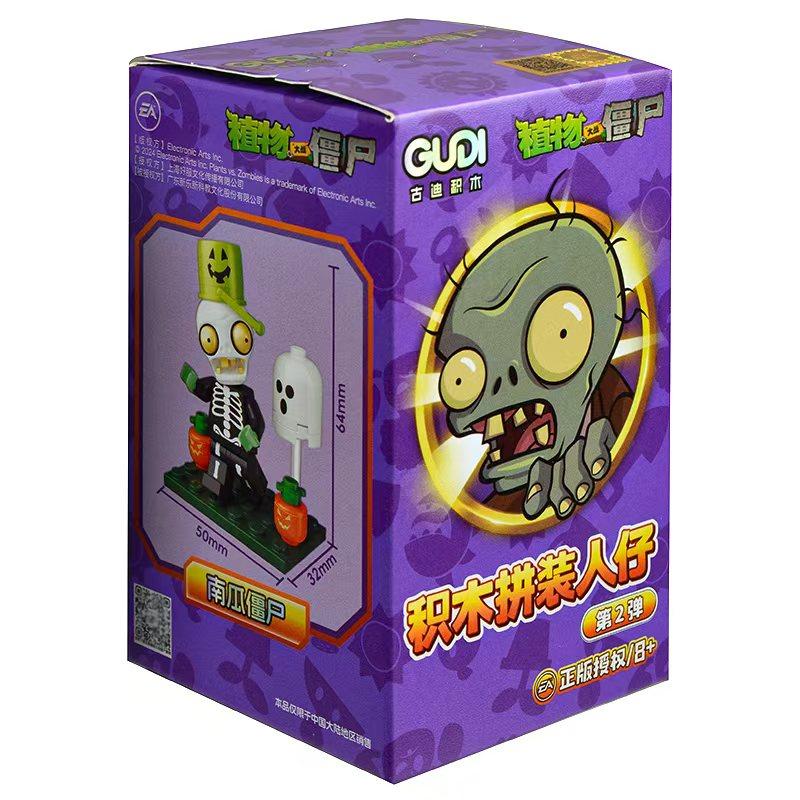 

GUDI Plants vs. Zombies PVZ Cartoon Anime Model Educational Small Pellet Assembly Building Block Figures Toys Children Gifts With Box