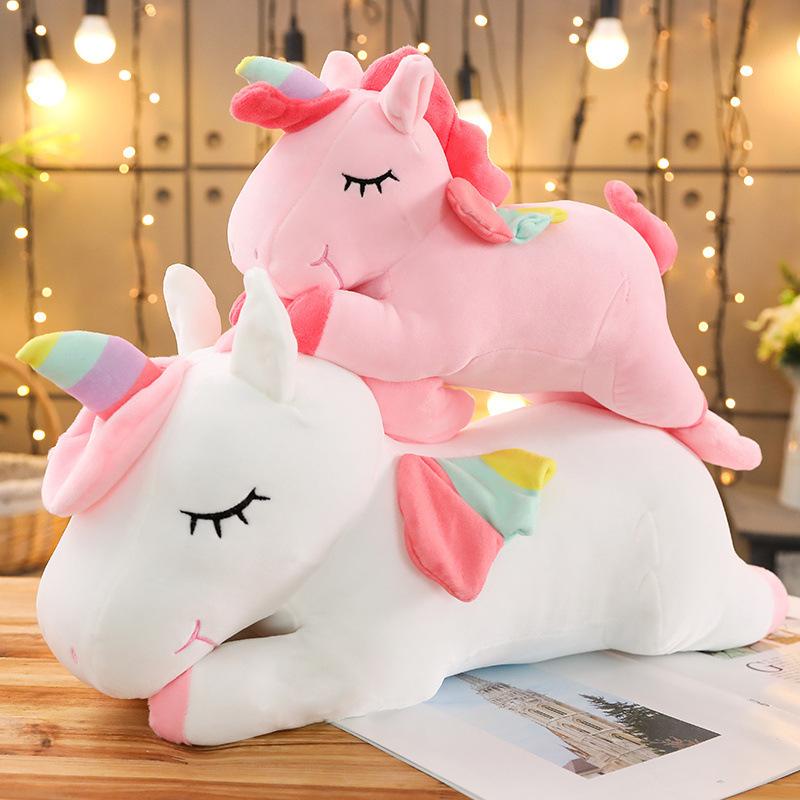 25/35cm Kawaii Giant Unicorn Plush Toy Soft Stuffed Unicorn Soft Dolls Animal Horse Toys For Children Girl Pillow Birthday Gifts