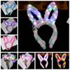 LED Lights Bunny Headwear Fashion LED Lights Headband Rabbit Ears Glow Hair Band  Children