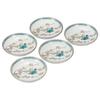 Kutani Ware "Iwataya" 4.2 Size Plates Set, Kingfisher K8-53