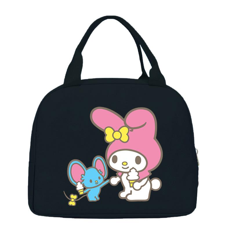 Melody cute cartoon print student lunch bag high value work commute leisure handbag