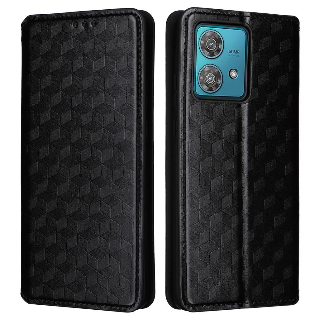 For Motorola Edge 40 Neo 5G Cover Imprinted Wallet Leather Stand Phone Case