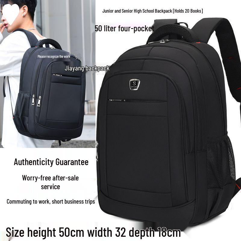 Men's Waterproof Outdoor Backpack - Extra Large Capacity for Travel, Mountaineering, School, Business Trips
