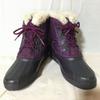 Vintage 80s-90s Made In Canada Snow Boots with Liner Purple Size 5 (22.0-22.5)(USED)