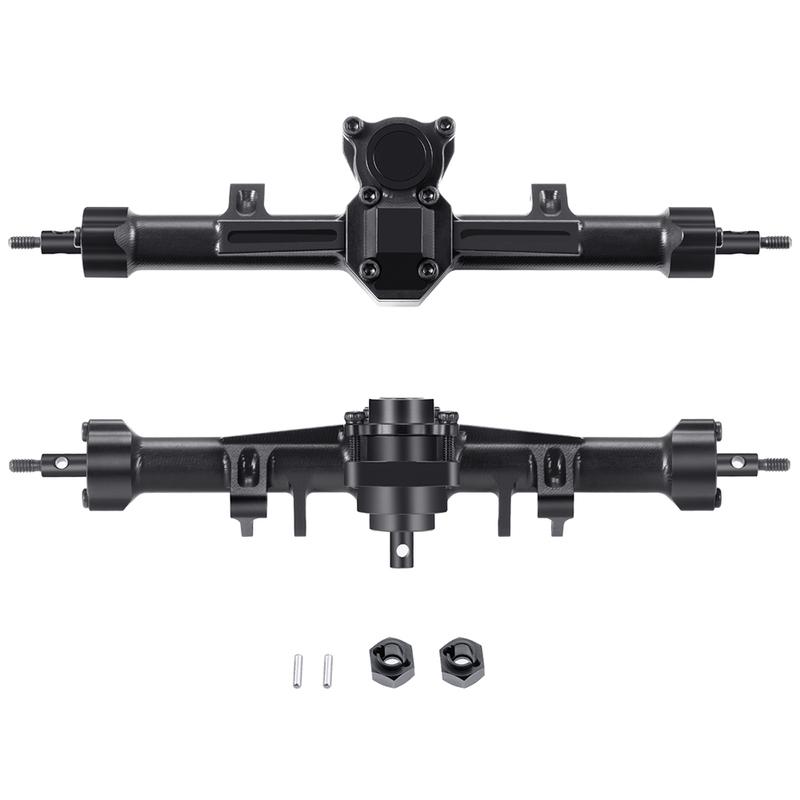 AXSPEED Front Rear Aluminum Alloy Portal Axle for Axial SCX24 Deadbolt Wrangler C10 Gladiator Bronco 1/24 RC Car Upgrade Parts