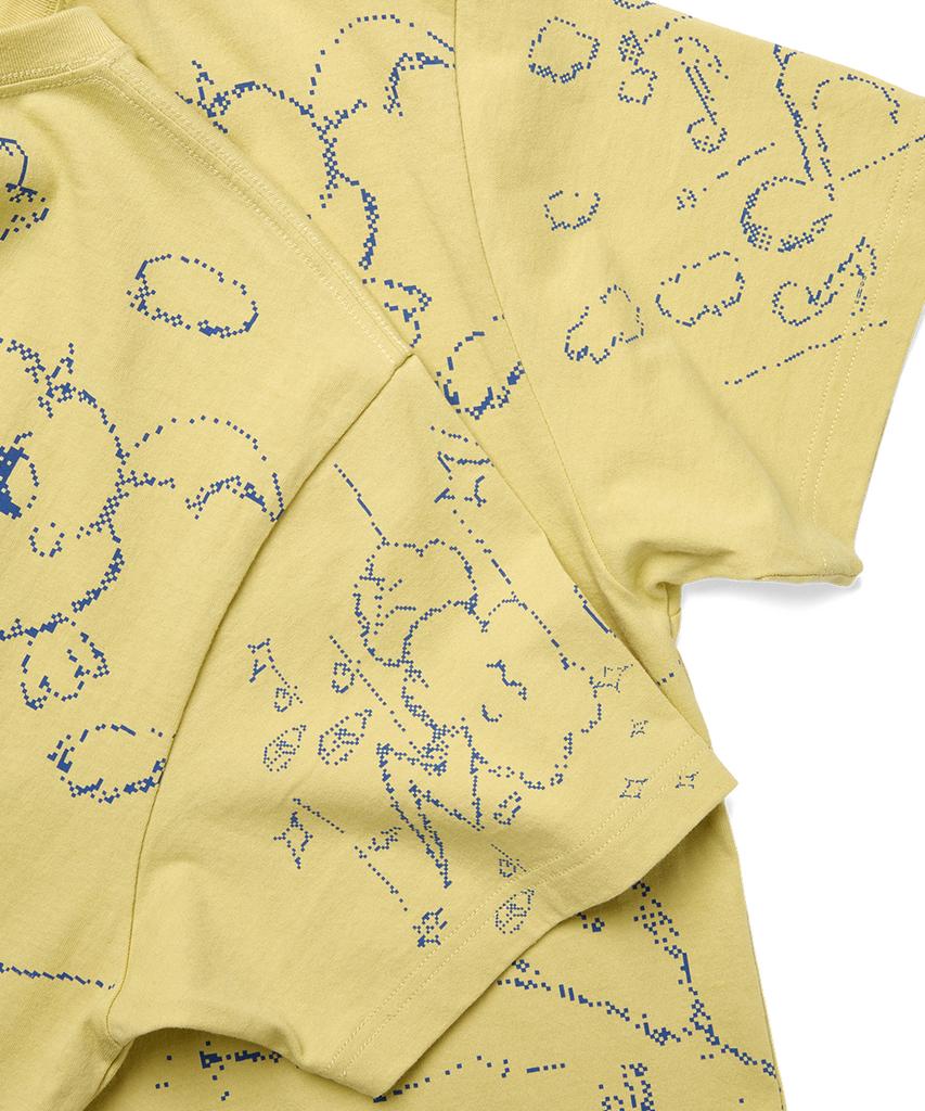 YESEYESEE Pixel World Tee Light Mustard