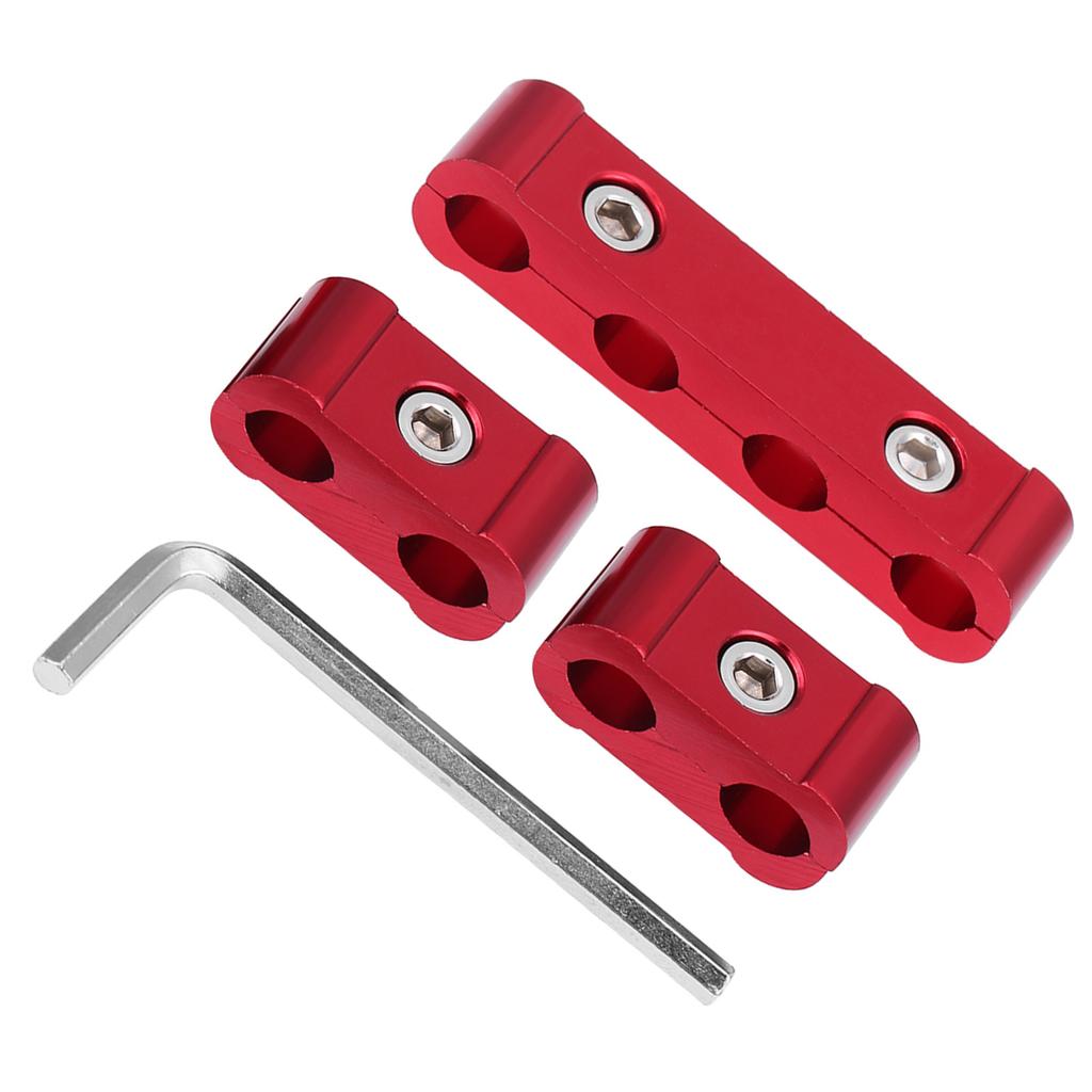12 Pezzi Lega di Alluminio Separatore per Fili 8mm 9mm 10mm Divisore per Fili del Motore;Nero: