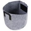 Pěstební taška na rostliny s uchy Netkané textilie Pěstební taška na zeleninu a květiny Květináč Šedočerná(7 galonů )