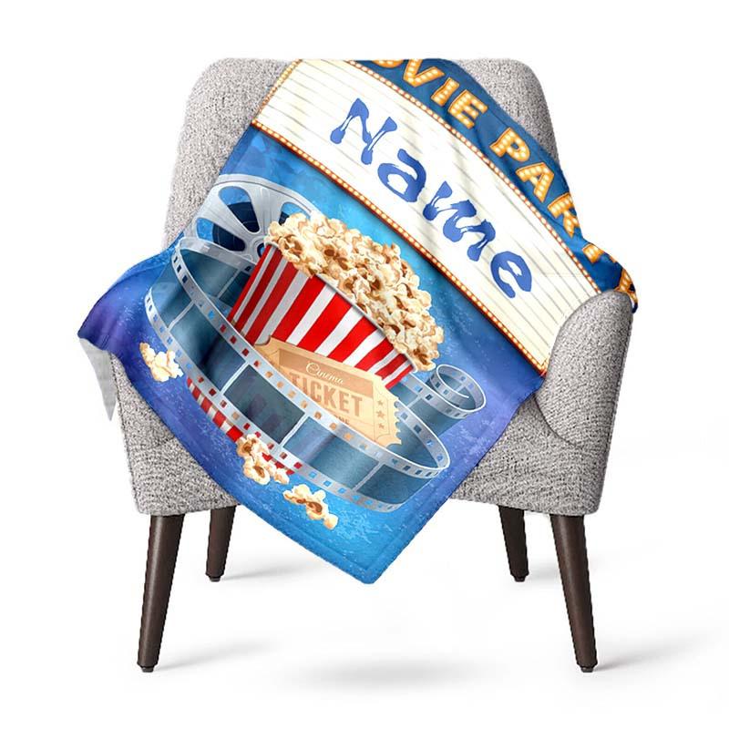 Film Festival Customize Your Name Blanket Used For Chair Office Sofa Bed Camping Soft And Warm Giving Friends And Relatives Birthday Graduation Gift