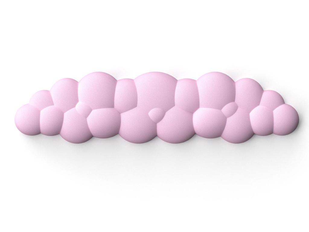 Cloud Leather Mouse Pad & Memory Foam Wrist Rest - Non-Slip Silicone Keyboard Support