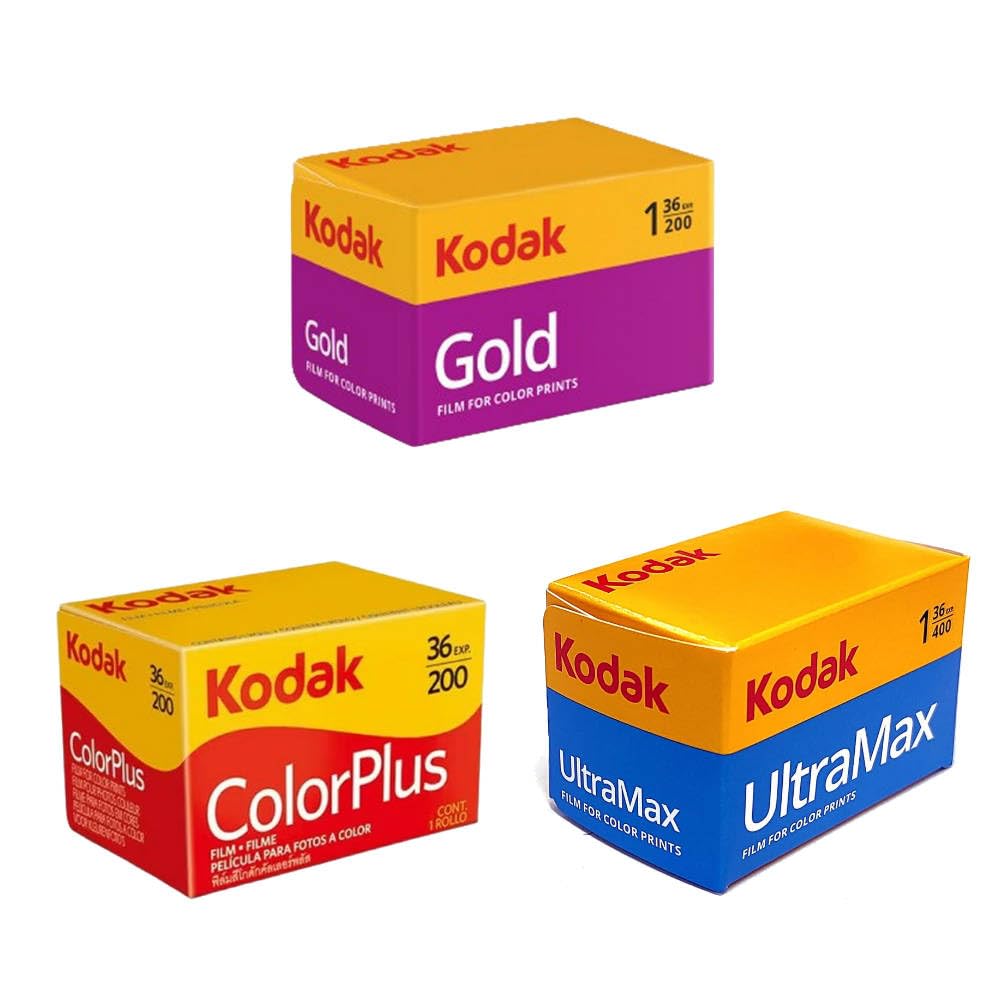 

Kodak Gold 200 Film, ColorPlus 200 Film, and UltraMax 400 Film (3-pack)