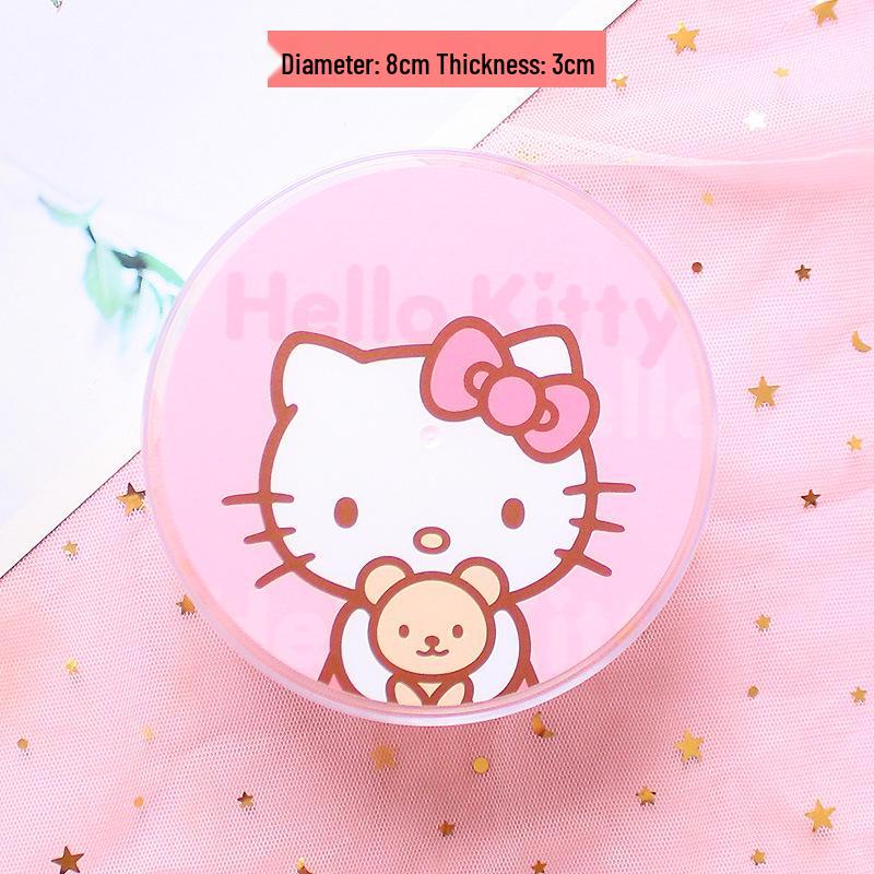 Transparent Cartoon Storage Box: Cute Round Organizer for Snacks, Candy, Gifts, or Cosmetics.