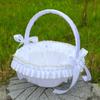 Princess Style Decorative Storage Basket With Metallic Accent Perfect For Bridal Showers Anniversaries And Photo Props