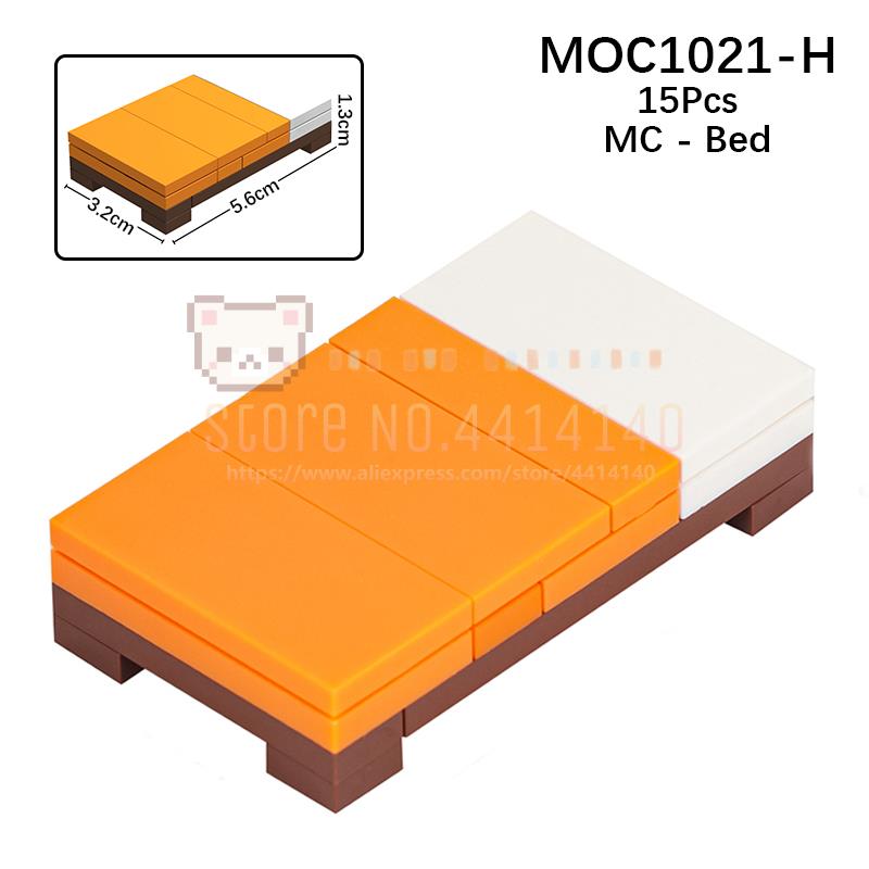 

Мебель для дома MOC Строительные блоки Городская сцена Сделай сам Кухня Кровать Диван Туалет Ванна Модель Украшение Сборка Кирпичики Игрушки Для Детей