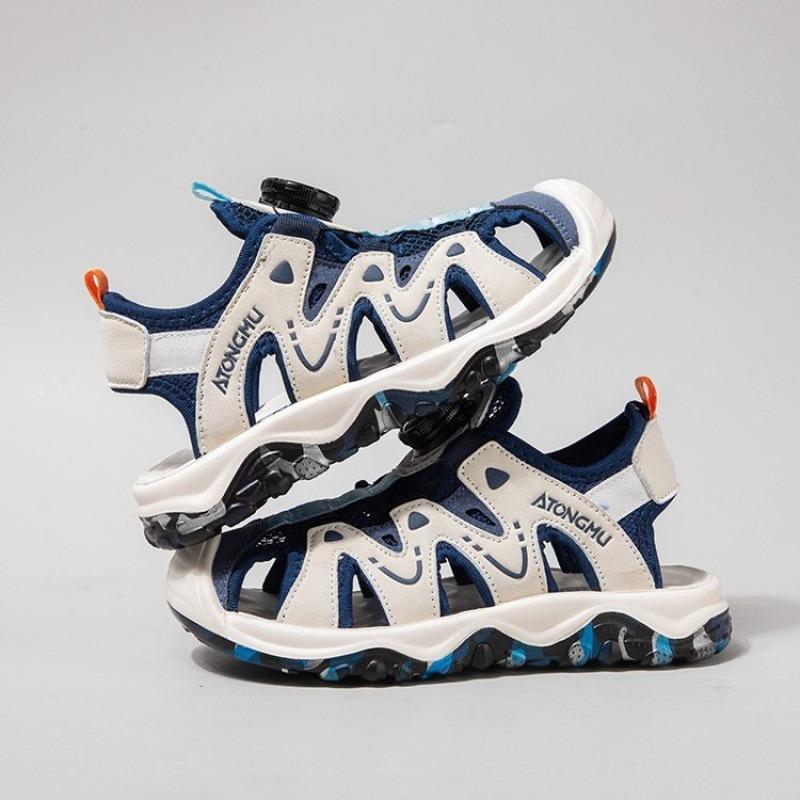 Boys Sandals Summer Big Kids Closed Toe Soft Sole Non Slip Children Sports Beach Shoes