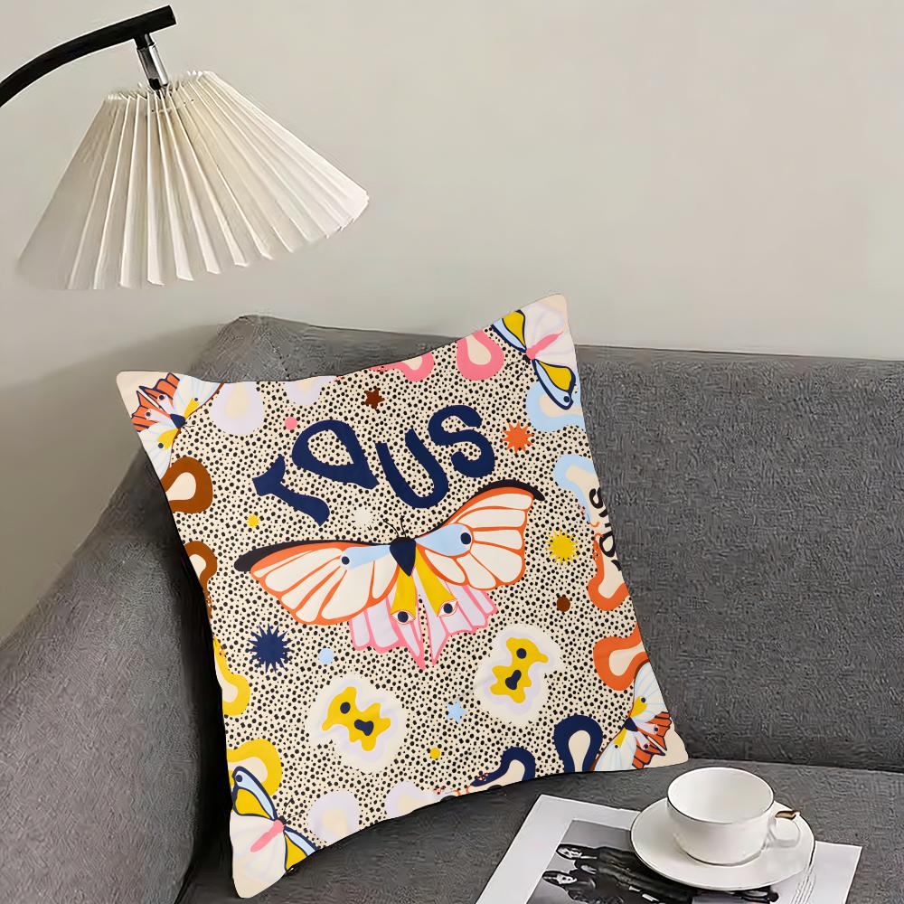 TTous Marken Kissenbezug Ultraweiches Hautfreundliches Gewebe Wolkenartiger Komfort Verdeckter Reißverschluss