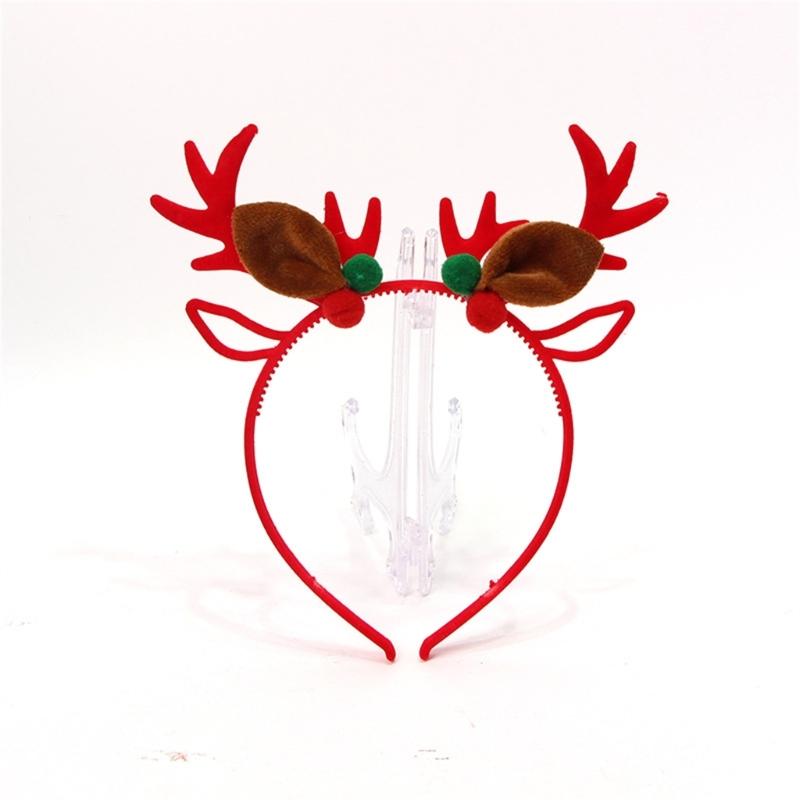 Christmas Reindeer Headband for All Age Party Accessories Deer Horn Hairhoop Festival Hairband Seasonal Costume Headwear