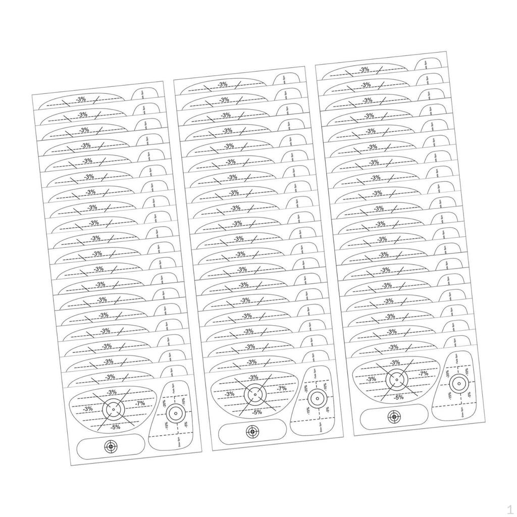 ,60 Pieces Tape Stickers Consistency Analysis Equipment Accessories