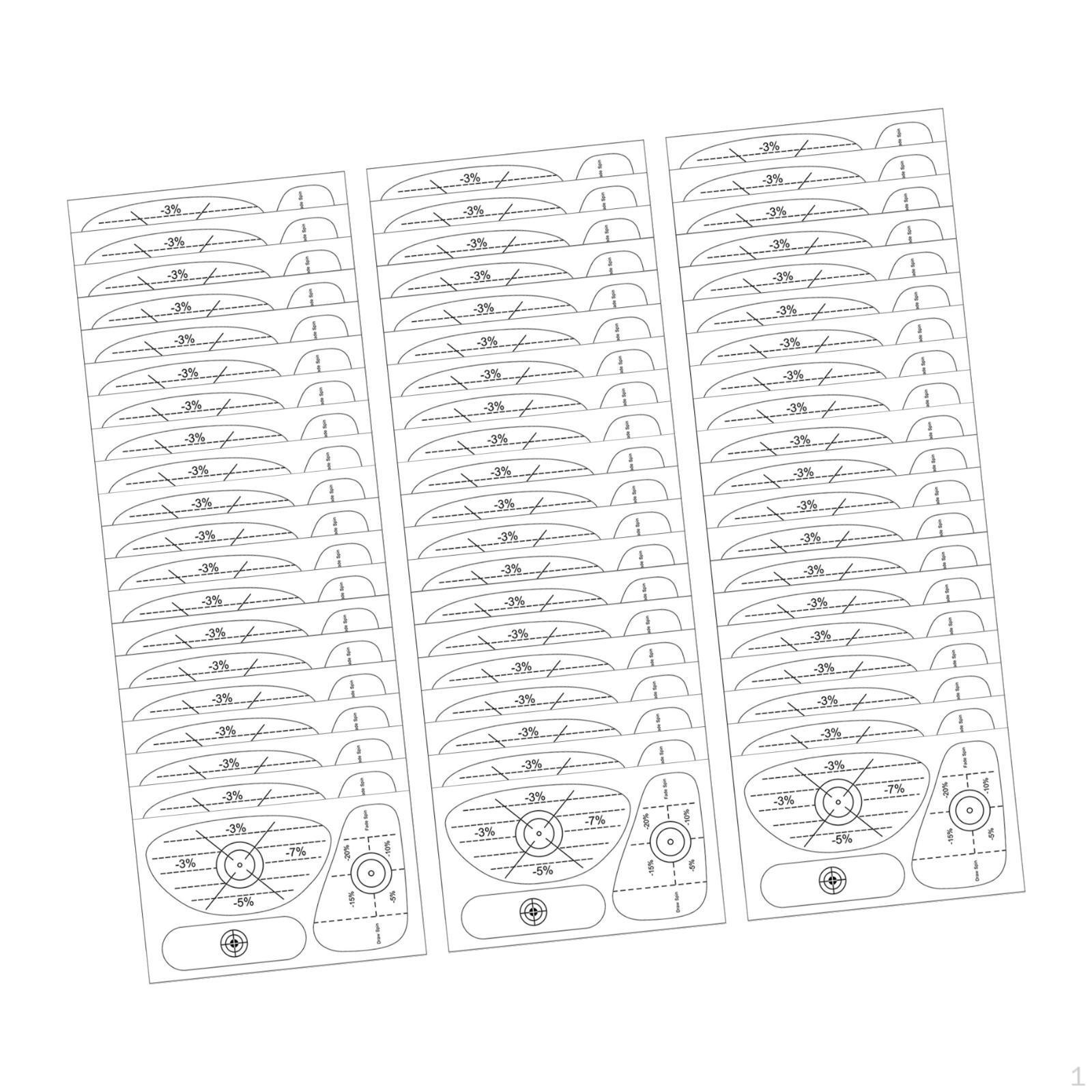 

,60 штук наклеек с лентой Аксессуары для оборудования для анализа консистенции Style B